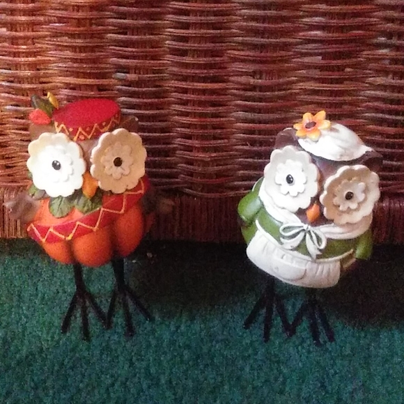 potery barn Other - Set of fall owls
